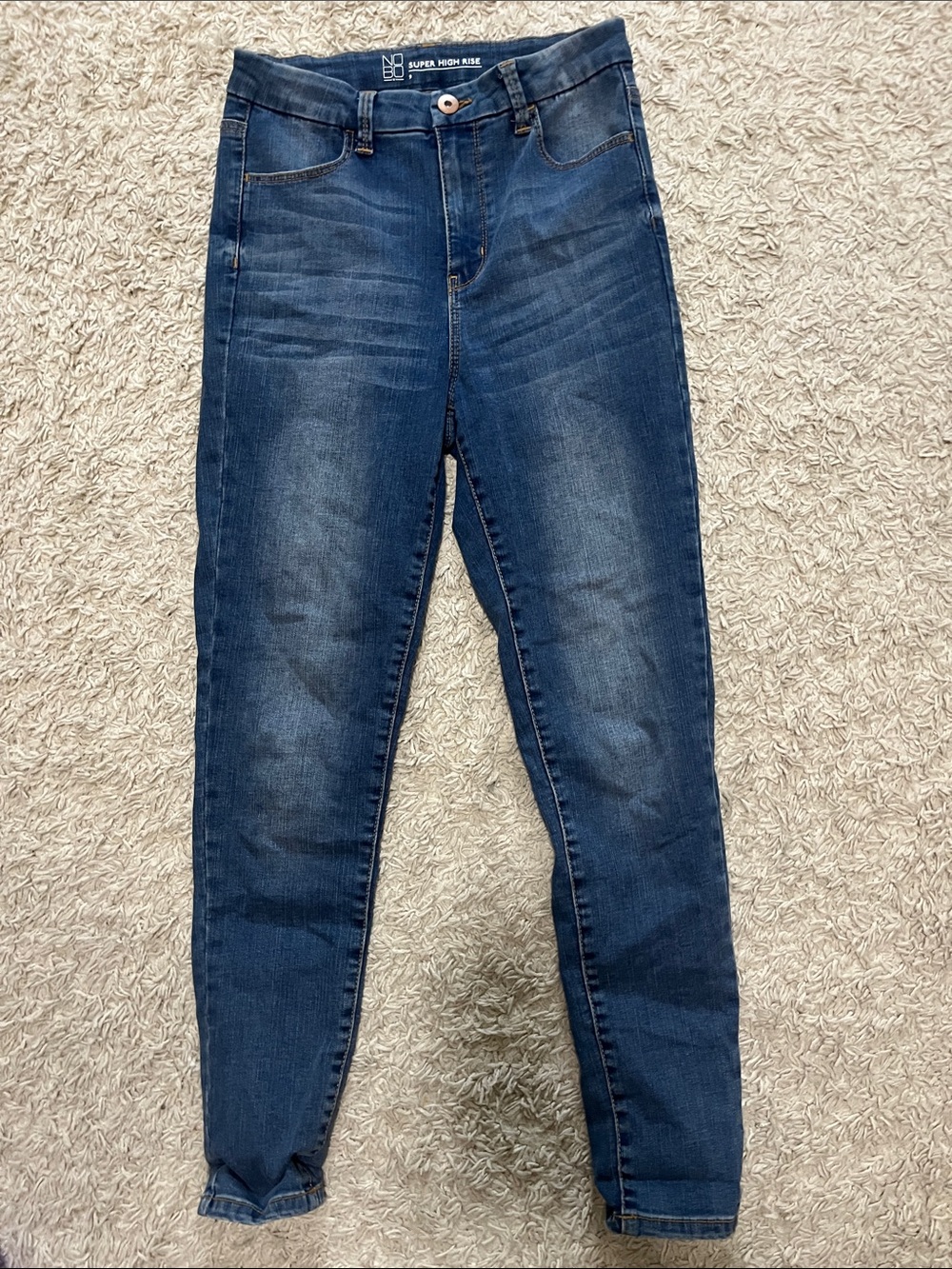 NOBO Dark Blue High-Rise Stretch Jeggings